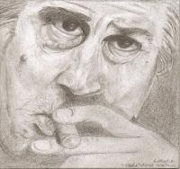 Robert De Niro - Pencil  Paper Drawings - By Michele Lovaglio-Watson, Freehand Drawing Artist