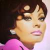 Sophia Loren - Sixties - These Oil Paintings Are Origin Paintings - By Hayo Sol, Pop Art Painting Artist