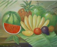 Philippine Fruits - Oil Paint Paintings - By Efcruz Arts, Modern Painting Artist