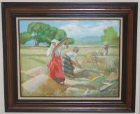 Reproduction Of Amorsolo - Oil Paint Paintings - By Efcruz Arts, Modern Painting Artist