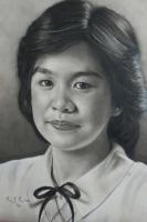 Commission Portrait - Charcoal Pencil Drawings - By Efcruz Arts, Classical Method Drawing Artist