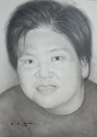 Charcoal Portrait Drawing - Charcoal Pencil Drawings - By Efcruz Arts, Modern Classical Drawing Artist