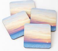Set Of 4 Coasters - Oil Paint Other - By Efcruz Arts, Modern Other Artist