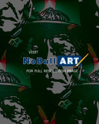 Portrait - Sitting Bull - Abstrakt