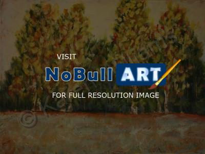 Acrylic - Fall Trees 1 - Acrylic On Canvas