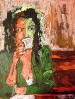 Waiting - Acrylic Paintings - By Kika Selezneff Aleman, Impressionist Painting Artist