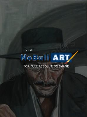 Artists Collection - Lee Van Cleef As Angel Eyes - Oils On Canvas