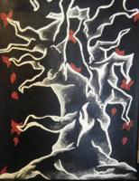 Blooming Dead Tree - Acrylics Paintings - By Elizabeth Fisbhack, Surrealism Painting Artist