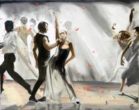 Ballet - Oil On Canvas Paintings - By Svetlana Bagdasaryan, Fantazy Painting Artist