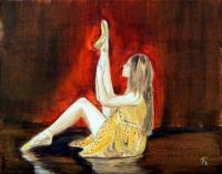 Warm Up - Oil On Canvas Paintings - By Svetlana Bagdasaryan, Realizm Painting Artist