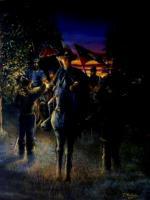 The Generals Enter Camp - Oils Paintings - By David Watson, History Painting Artist