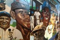 White Sox Negro League Metra Mural Project - Acrylic Paintings - By Billy Jackson, Harlem Renaisance Painting Artist