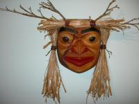 Tree Spirit Portrait Mask - Western Red Cedar Woodwork - By Shane Tweten, Mythological Woodwork Artist