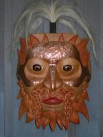 Belenos - Western Red Cedar Sculptures - By Shane Tweten, Mythological Sculpture Artist
