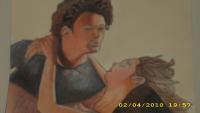 The Love Of My Life - Colored Pencil Drawings - By Rita Thompson, Romance Drawing Artist