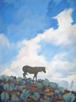 High Lonesome - Acrylic On Canvas Paintings - By Bob Bittinger, Wildlife Painting Artist