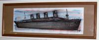 Ghostly Titanic - Watercolors Paintings - By Robert Webb, Abstract Painting Artist