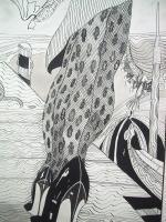 Donna Qualsiasi - China Su Carta Drawings - By Roberto Corso, Bianco  Nero Drawing Artist