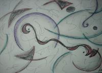 Boredom - Ink Drawings - By Brittany Dybus, Abstract Drawing Artist