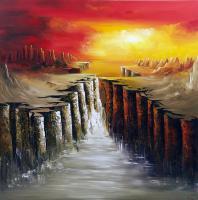 Canyon - No Paintings - By Gena Genadyj, Modern Painting Artist