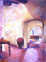 Interiors - Vaults - Acrylic On Canvas