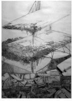 Europa 2014 - Drypoint Printmaking - By Waldemar Szysz, Abstraction Printmaking Artist