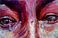 Family Members - Rigoberta Closeup - Oil On Canvas