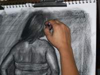 100_716 - Charcoal Art Drawings - By Ruby Chacon, Charcoal Art Drawing Artist