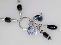 Cats Eye Gems - Charmed Black Cat By Cats Eye Gems - Sterling And Fine Silver