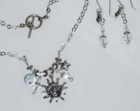 Crystal By Cats Eye Gems - Sterling And Fine Silver Jewelry - By Melanie Herridge, Swarovski Crytals Sterling Jewelry Artist
