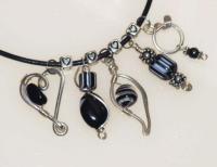Appaloosa - Black By Cats Eye Gems - Sterling And Fine Silver Jewelry - By Melanie Herridge, Hand Forged Sterling Silver Jewelry Artist