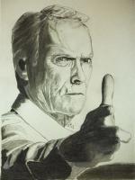 Eastwood - Pencil  Paper Drawings - By Steph Deskins, Traditional Drawing Artist