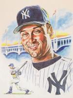 Derek Jeter - The Captain - Pencil  Paper Drawings - By Steph Deskins, Traditional Drawing Artist