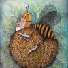 Beehive - Gouache Paintings - By Nick Watts, Surreal Painting Artist
