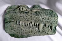 Alligator Head - Clay Sculptures - By Thomas Lawler, Realistic Sculpture Artist