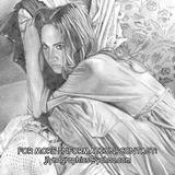 Black And White Pencil Drawing - Fiona Apple - Pencil On Cardstock