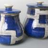 Cannisters In Blue - Clay Ceramics - By Alyssa Dick, Functional Ceramic Artist