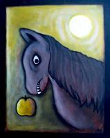 Horsie Wants You Liver By Danny Hennesy - Acrylics Paintings - By Danny Hennesy, Sci-Fi  Fantasy Painting Artist