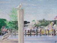 Pirates Cove Florida - Watercolor Paintings - By Wayne Vander Jagt, Impressionistic Painting Artist