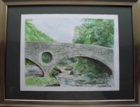 Cenarth Bridge - Watercolour Paintings - By Ray Brooks, Realistic Painting Artist