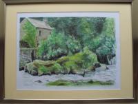 Mill At Cenarth - Watercolour Paintings - By Ray Brooks, Realistic Painting Artist