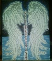 Angel Wings - Canvas Acrylic Paint Paintings - By Jacque Gross, Inspire Painting Artist