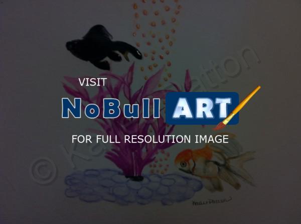 Watercolor - Goldfish - Watercolor