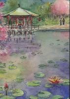 Architectural - Pagoda - Watercolor