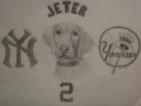 Jeter - Pencil  Paper Drawings - By Megan Elsbury, Black And White Drawing Artist