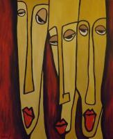 Abstract Face - Pullys - Acrylic