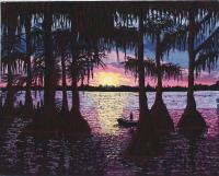 Daddys Sunset - Acrylic On Canvas Board Paintings - By Michelle Guerrero, Impression Painting Artist