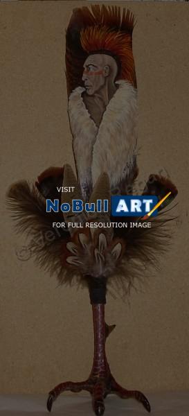Wild Turkey Feathers - Indian Brave - Acrylic Wild Turkey Feathers
