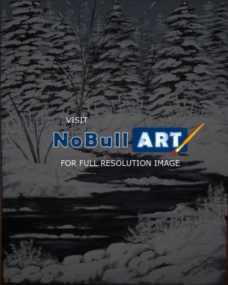 Canvas Paintings - Winter Silence - Acrylic
