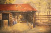 The Tack Shed - Oil Paintings - By Elizabeth Cockrell, Post Western Painting Artist